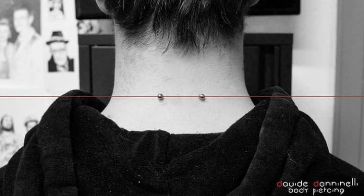 piericng neck surface